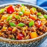 Beef and Pepper Rice Bowl