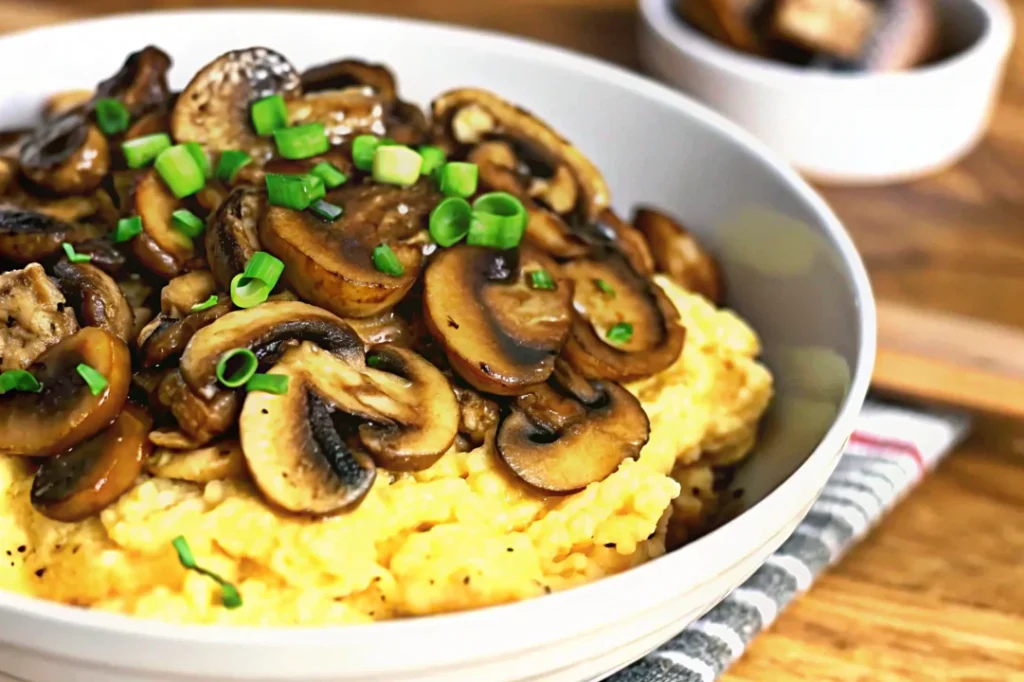 How to Make Scrambled Eggs with Mushroom