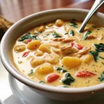 Copycat Olive Garden Chicken Gnocchi Soup
