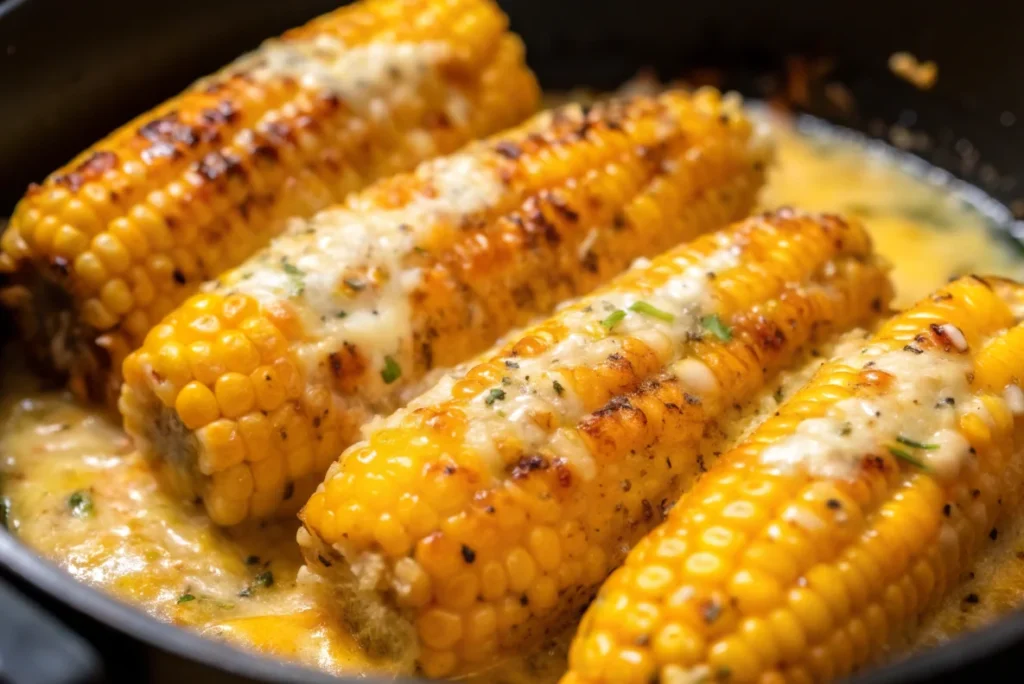 Cheesy Garlic Butter Corn on the Cob