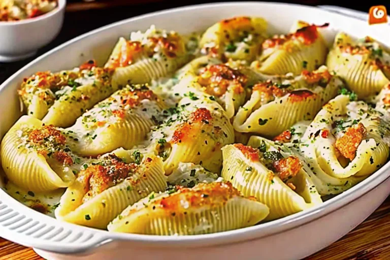 Creamy Seafood Stuffed Shells Recipe