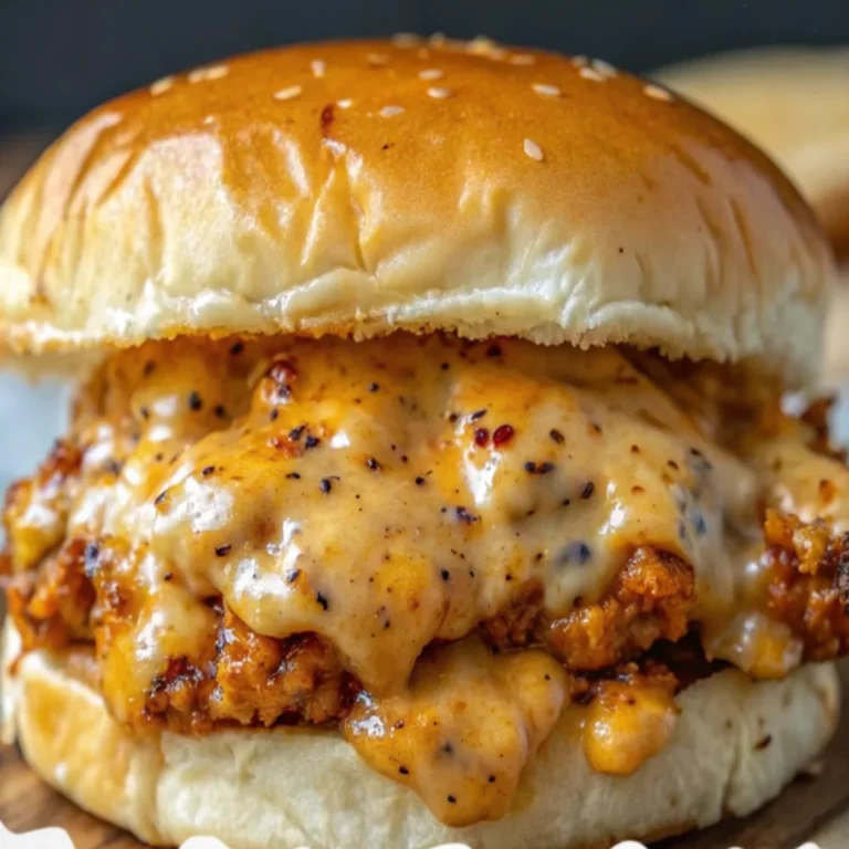Close-up of Cajun Chicken Sloppy Joes served on toasted buns with spicy chicken filling, perfect for a quick comfort food dinner.