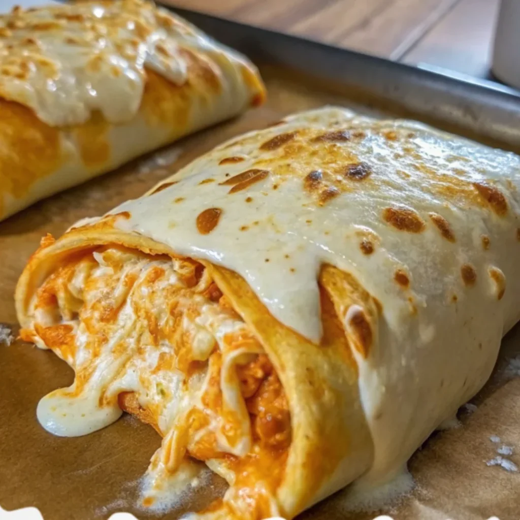 Buffalo chicken pizza pockets with a crispy golden crust, filled with shredded chicken, buffalo sauce, and melted cheese.