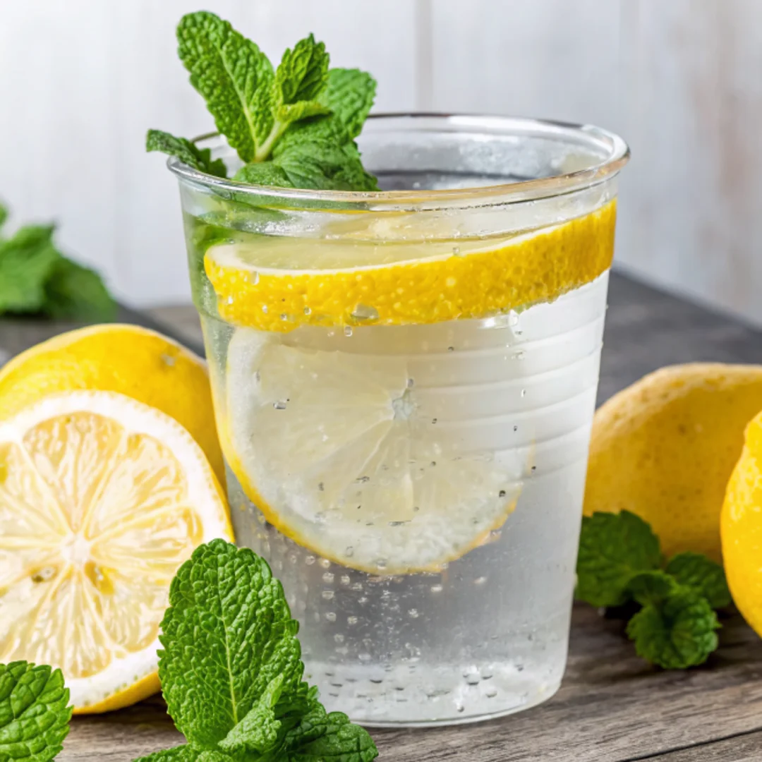 Fresh melissa officinalis lemon balm leaves growing naturally for weight loss tea preparation