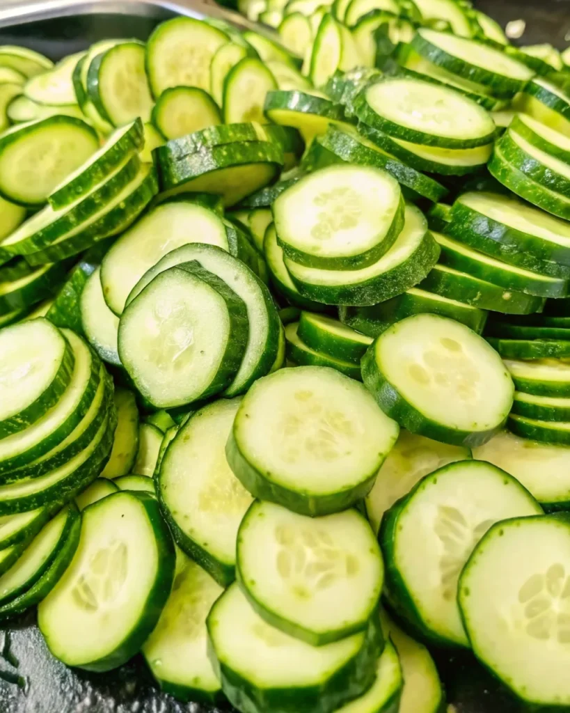 Homemade bread and butter pickles in glass jars, featuring sliced cucumbers and onions in a sweet and tangy brine, ready for canning or refrigeration.