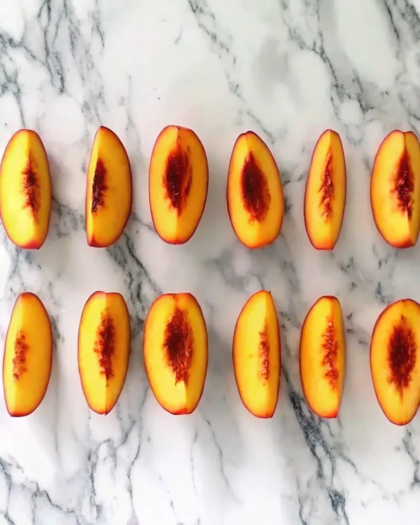 Homemade peach sorbet without ice cream maker - easy peach recipes dessert in glass bow