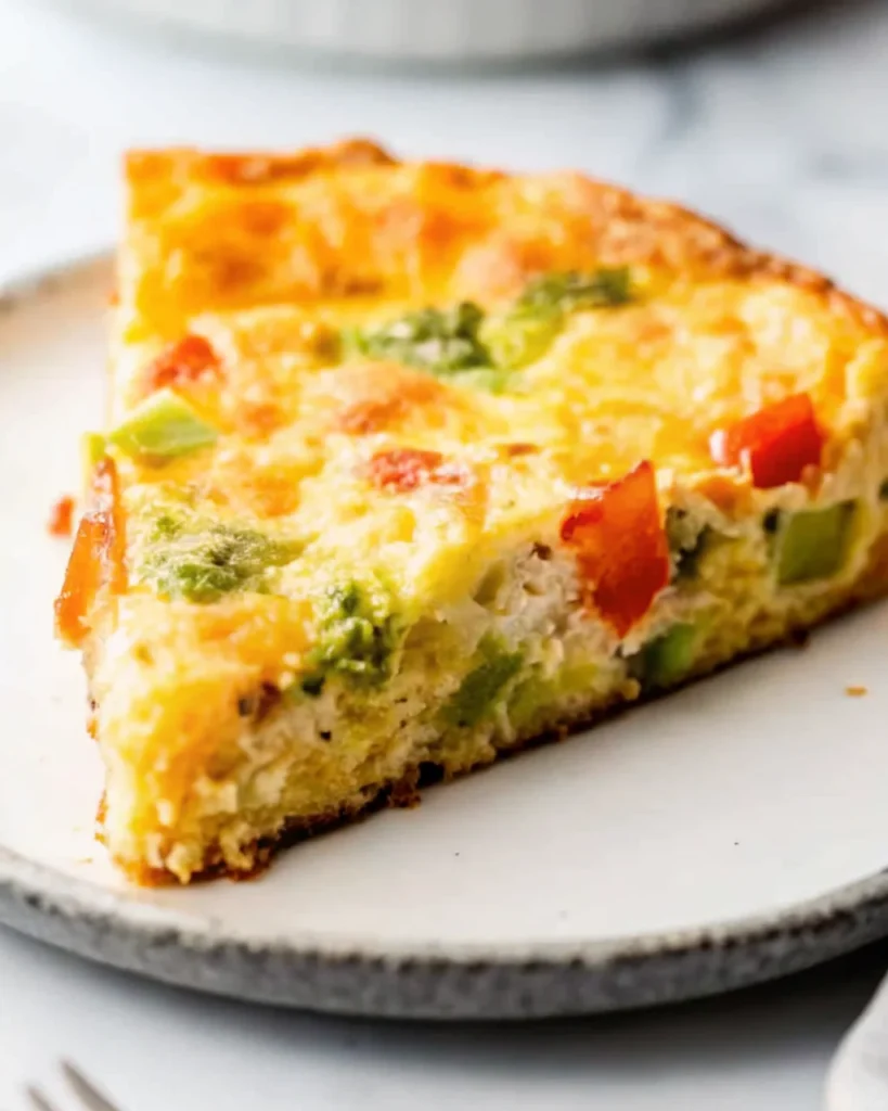 Best Frittata Recipe in a cast iron skillet, featuring colorful vegetables and golden, cheesy top—perfect for an easy vegetarian frittata.