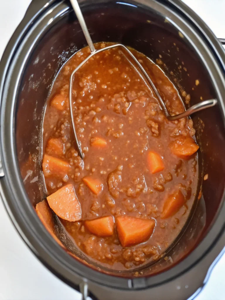 Easy Crockpot pear butter recipe in a jar with spoon, slow cooker pear butter made from Bartlett and Anjou pears with pumpkin pie spice