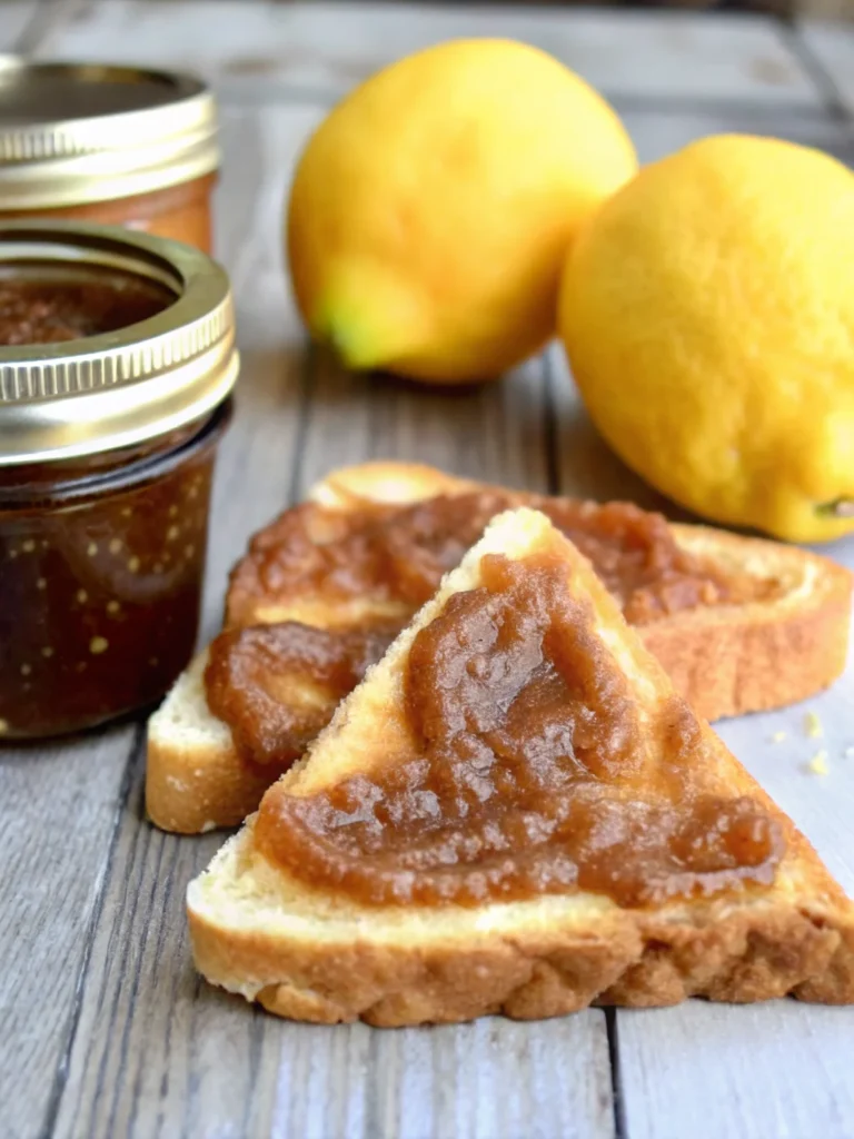 Easy Crockpot pear butter recipe in a jar with spoon, slow cooker pear butter made from Bartlett and Anjou pears with pumpkin pie spice