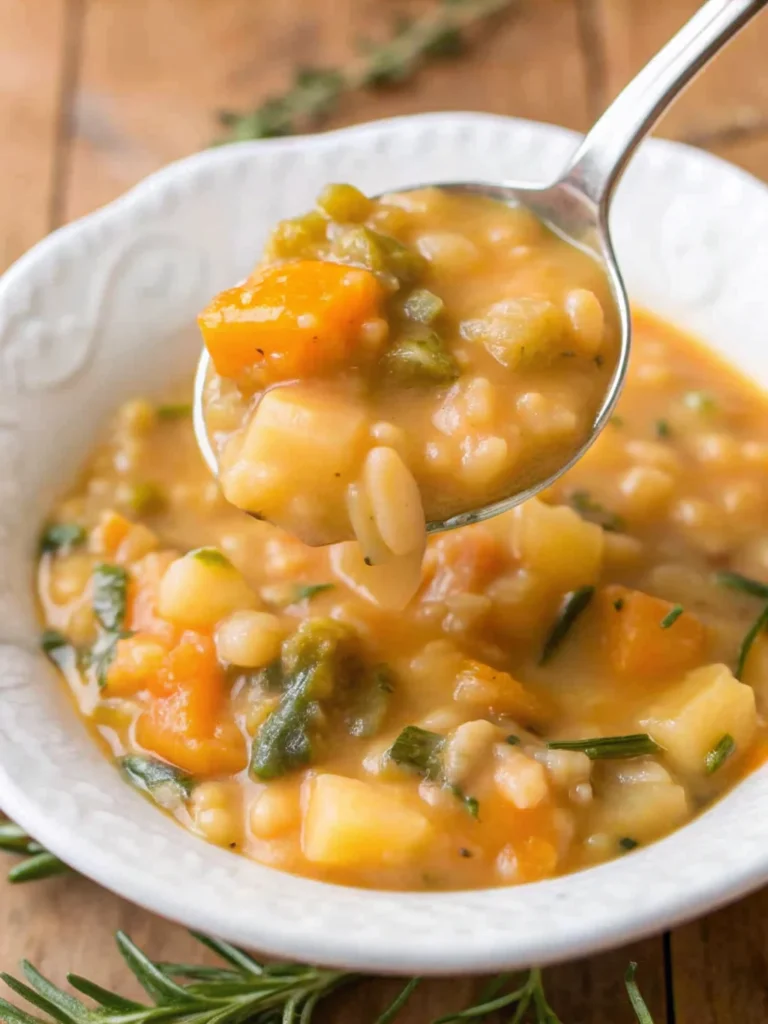 Best white bean soup recipe in rustic bowl with fresh herbs and olive oil drizzle, featuring cannellini beans, vegetables, and aromatic seasonings for healthy comfort food