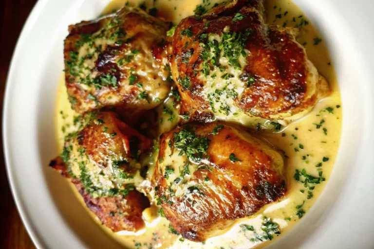Bobby Flay Chicken Thighs with Creamy Garlic Sauce | Best Chicken Thigh Recipes