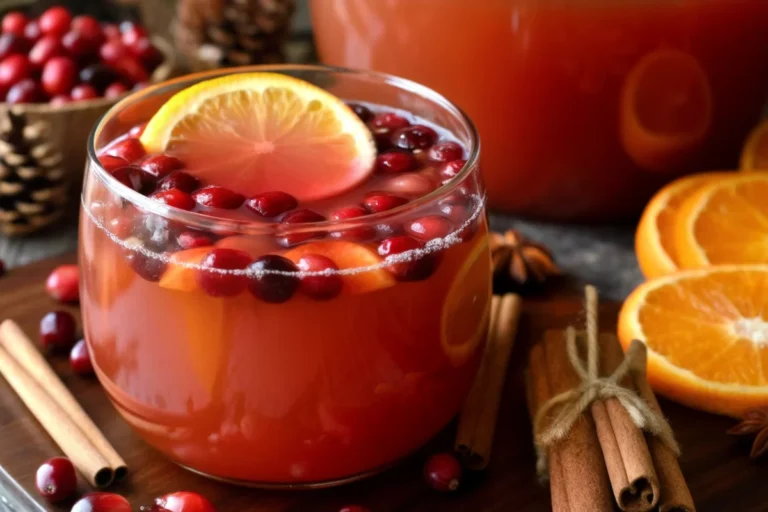 Easy Fall Punch Recipe with Apple Cider and Cranberry