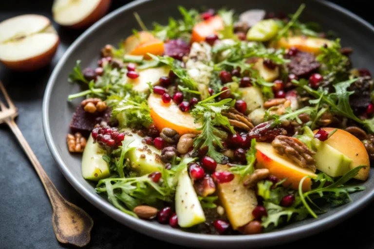 Healthy Fall Harvest Salad – Easy Thanksgiving Salad Recipes with Pomegranate