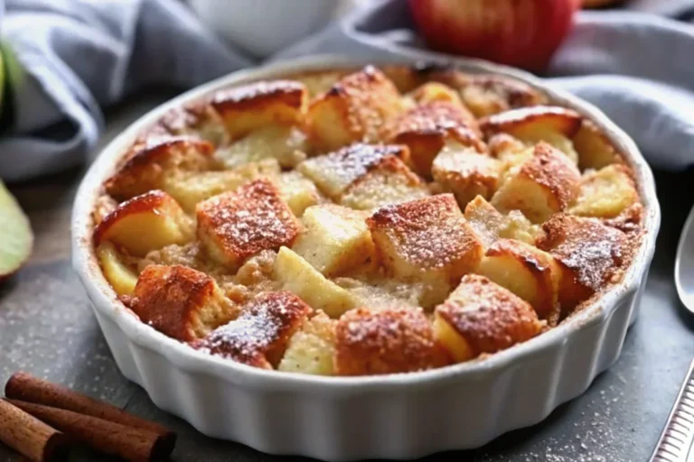 Best Apple Bread Pudding with Cinnamon | Comfort Food Recipe