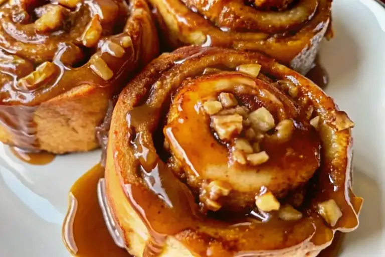 Easy Caramel Apple Cinnamon Rolls Recipe | Bakery-Style at Home