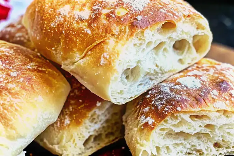 Homemade Ciabatta Bread Recipe – Perfect for Sandwiches & Panini (Quick & Overnight Methods)