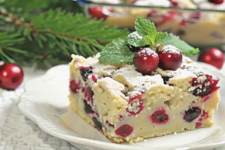 Easy Cranberry Christmas Cake Recipe