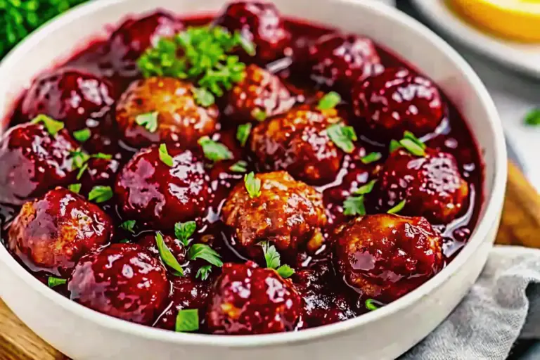 Easy Christmas Cranberry Meatballs – Make-Ahead Holiday Appetizer