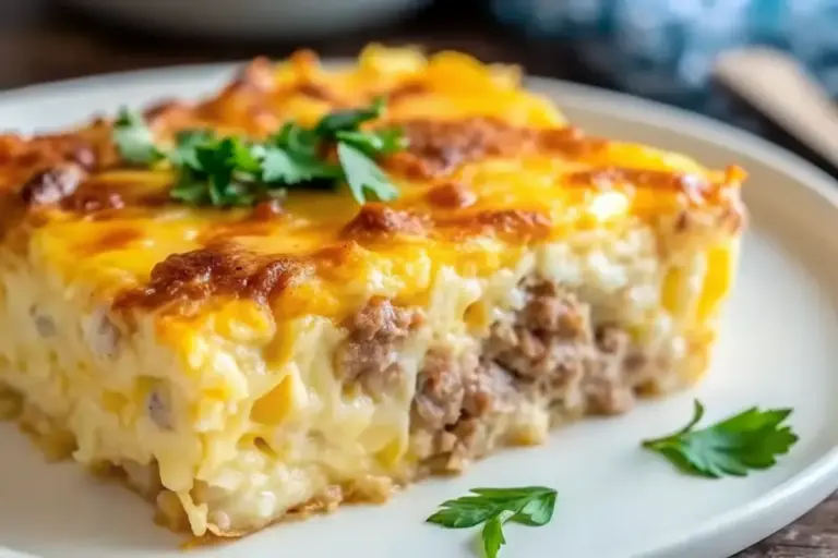 Healthy Sausage and Egg Breakfast Casserole | Simple Make-Ahead Recipe
