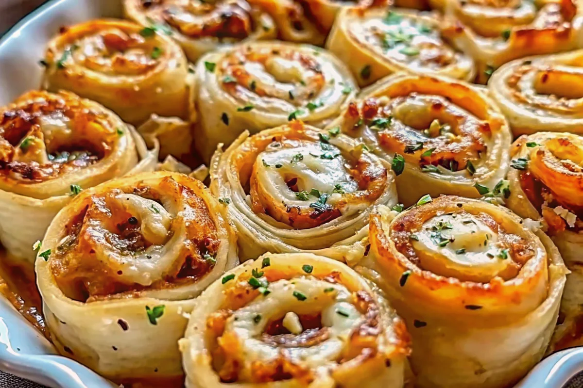These irresistible Crack Chicken Pinwheels combine creamy chicken, crispy bacon, and ranch seasoning for the ultimate party appetizer.