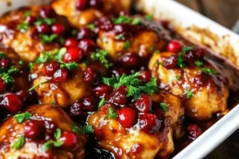 Easy Cranberry Orange Glazed Chicken | Spring Meals Ready in 35 Minutes