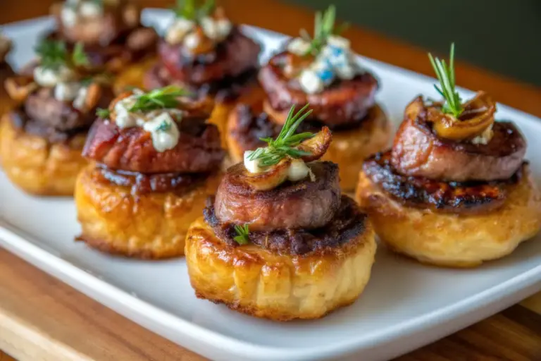 Easy Mini Beef Wellington Bites | Elegant Appetizers for Dinner Party