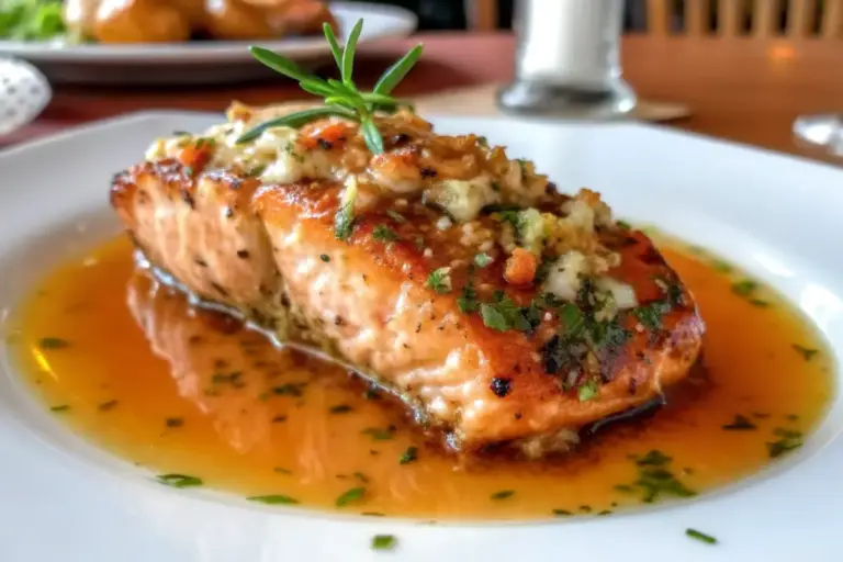 Easy Crab & Shrimp Stuffed Salmon Recipe for Weeknights