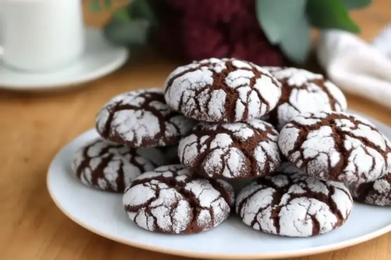 Quick Chocolate Crinkle Cookies with Box Cake Mix Hack