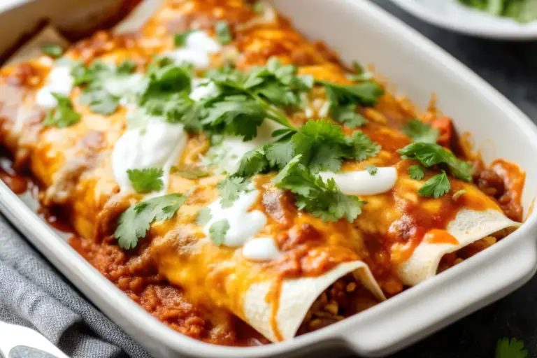 Simple Ground Beef Enchiladas Recipe