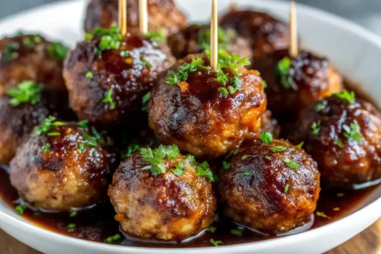 Simple Honey Garlic Cocktail Meatballs Recipe