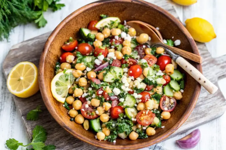 Easy Mediterranean Chickpea Salad Recipe