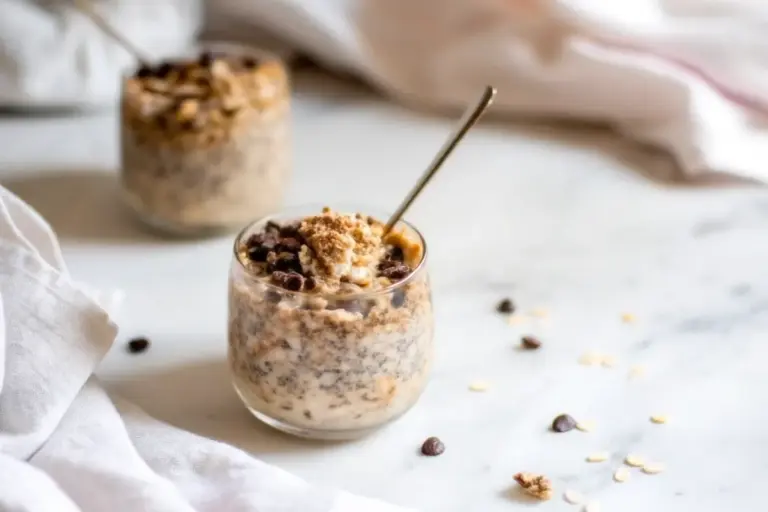 Healthy Cookie Dough Overnight Oats Recipe