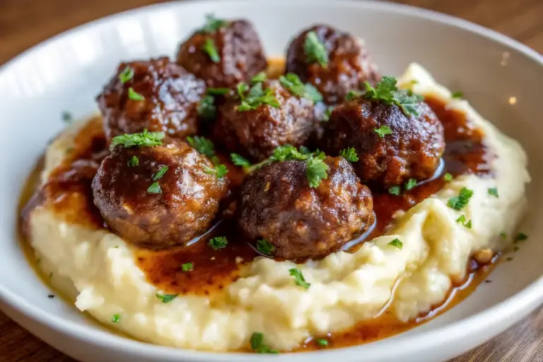 Quick Salisbury Steak Meatballs Recipe
