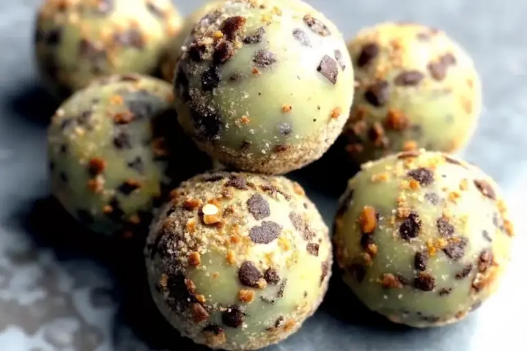 Simple Mint Chocolate Chip Protein Balls Recipe