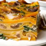 Delicious Invisible Butternut Squash Spinach Lasagna with golden cheese topping, layered butternut squash recipes, and vibrant spinach lasagna variations for healthy vegetarian casseroles.
