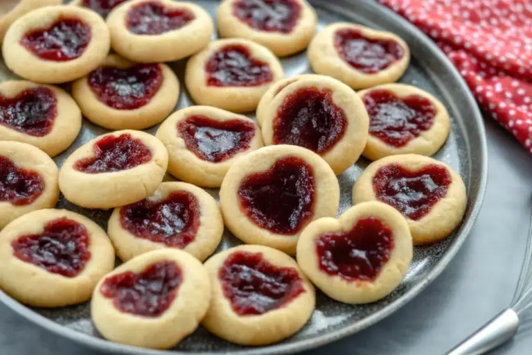 Simple Heart Jam Cookies Recipe