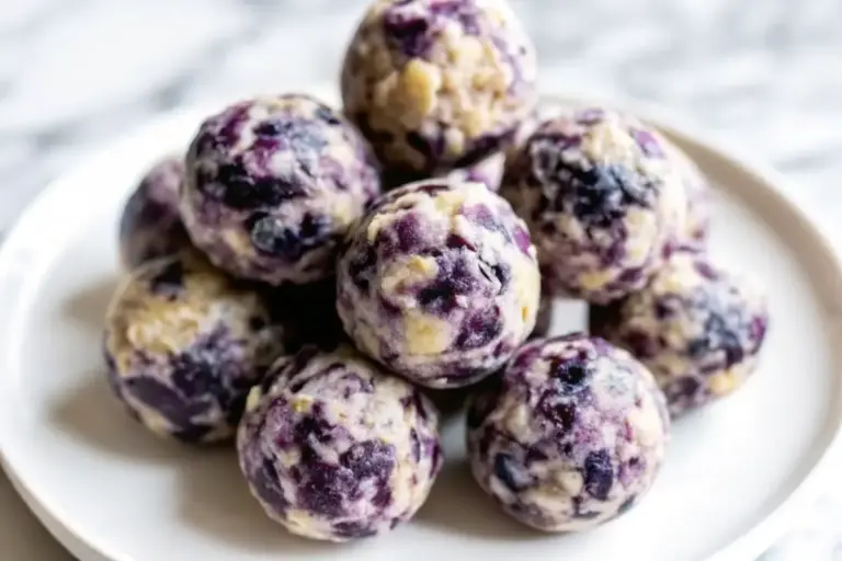 Healthy Blueberry Protein Balls Recipe