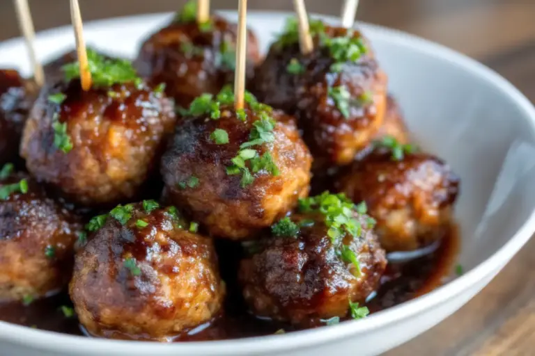 Healthy Honey Garlic Cocktail Meatballs Recipe