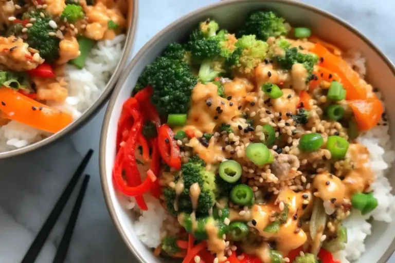 Best Bang Bang Ground Turkey Rice Bowls Recipe