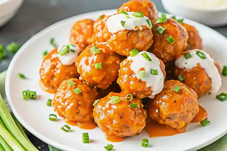 Easy Buffalo Chicken Meatballs Recipe