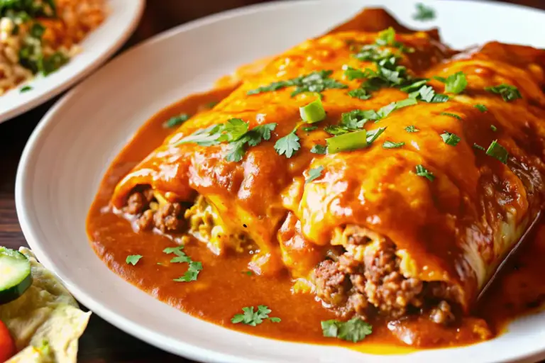 Best Ultimate Ground Beef Wet Burrito Recipe