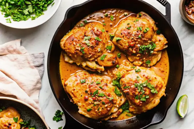 Easy Skillet Bang Bang Chicken Thighs Recipe