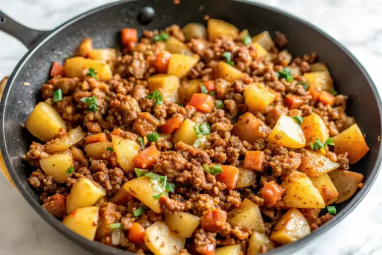 Quick Ground Turkey with Potatoes Recipe