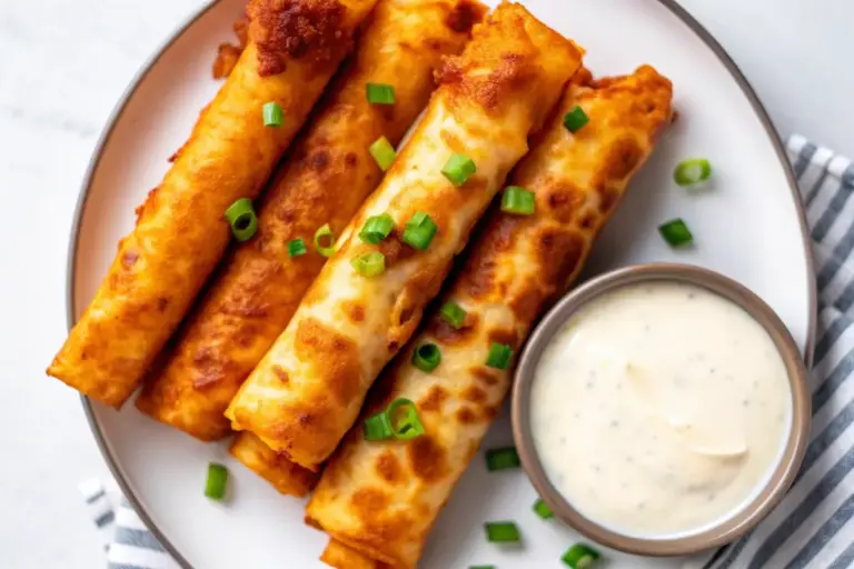 Simple Buffalo Chicken Taquitos Recipe