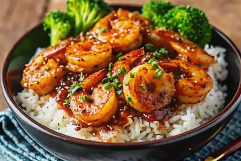 Healthy Honey Garlic Shrimp Bowls Recipe