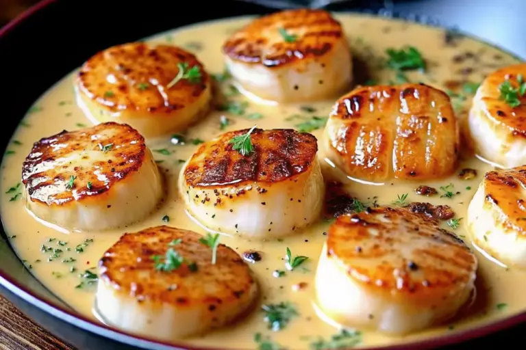 Best Cajun Scallops in Creamy Sauce Delight