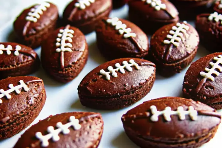 Homemade Football Brownies Recipe
