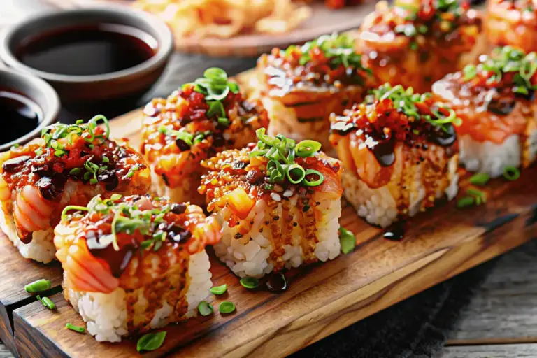 Healthy Spicy Salmon Sushi Bake Recipe