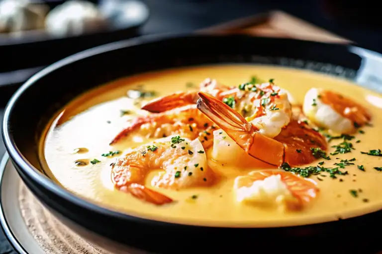 Easy Seafood Bisque with Crab, Shrimp, and Lobster