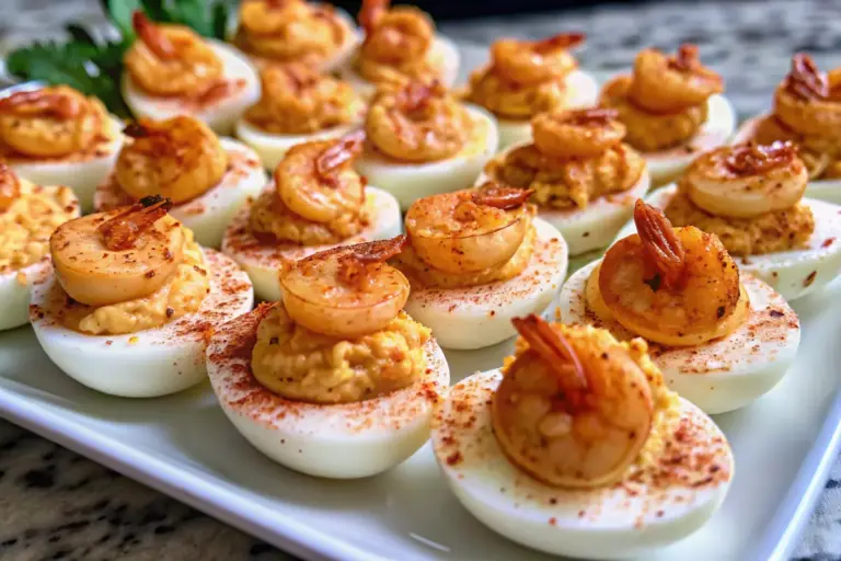 Homemade Cajun Shrimp Deviled Eggs Recipe